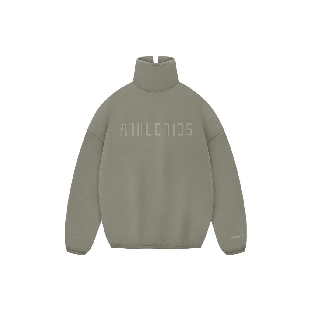 Fear Of God X Adidas Athletics FW23 Double-Sided Logo Mock Neck Knit Sweater Women Sweater Clay IY0942