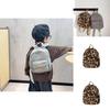 Moderner trendiger Plüschrucksack mit Leopardenmuster für Kinder, ideal für den täglichen Gebrauch