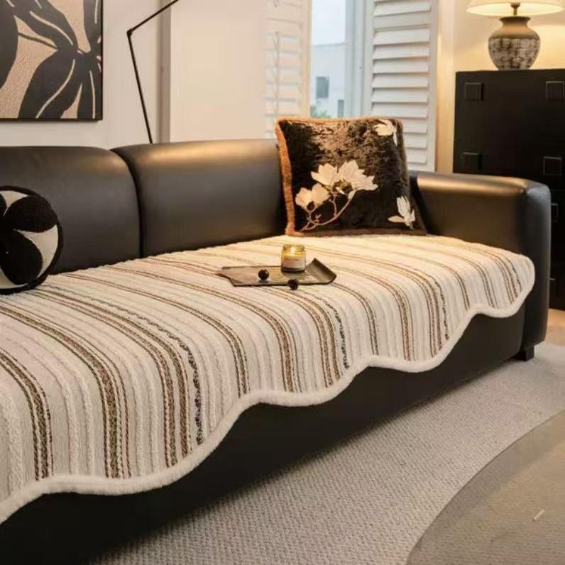 

Premium Sofa Cushion New Autumn And Winter Straight Row Non-Slip One-Piece Seat Cushion Cover Cloth Towel Universal In All Seasons 70*70cm