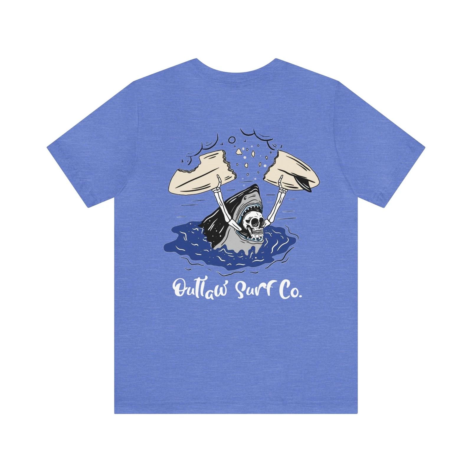 Футболка Outlaw Surf Скелет Атака Акулы 4XL