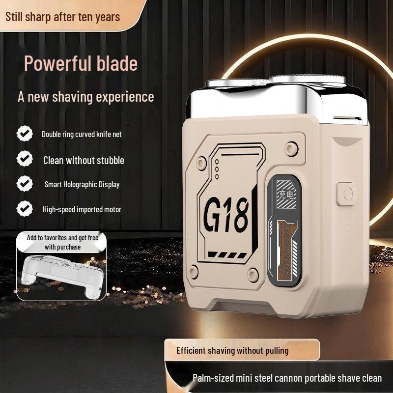 

MINI USB Rechargeable Quiet Shaver - Portable and Durable Magnetic Dual Blade for Teens
