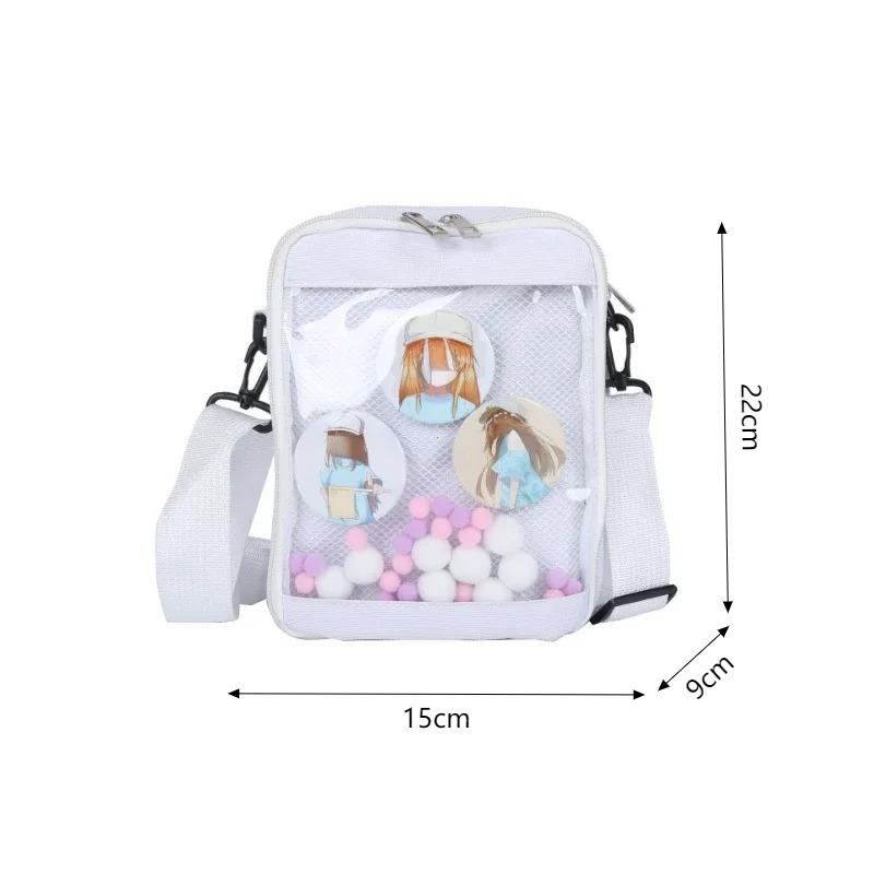 Market-6 Dames Ita Crossbody Tas Dames Transparante Messenger Tas Meisjes Schattige-Lolita Schoudertassen Tieners Mode Satchels Tas