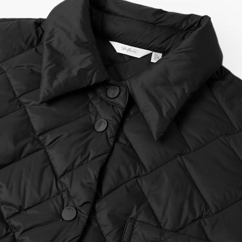 Eifini Women's Shirt-Style Rhombus Down Jacket