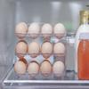 Plastic 3 Layer Foldable Egg Holder 24-Grid Large Capacity Reversible Flip Egg Containers Space Saving Stackable Egg Storage Box