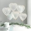 White Transparent Love Heart Balloons Valentine's Day Latex Balloon Birthday Wedding Party Anniversary Photo Prop Decor Supplies