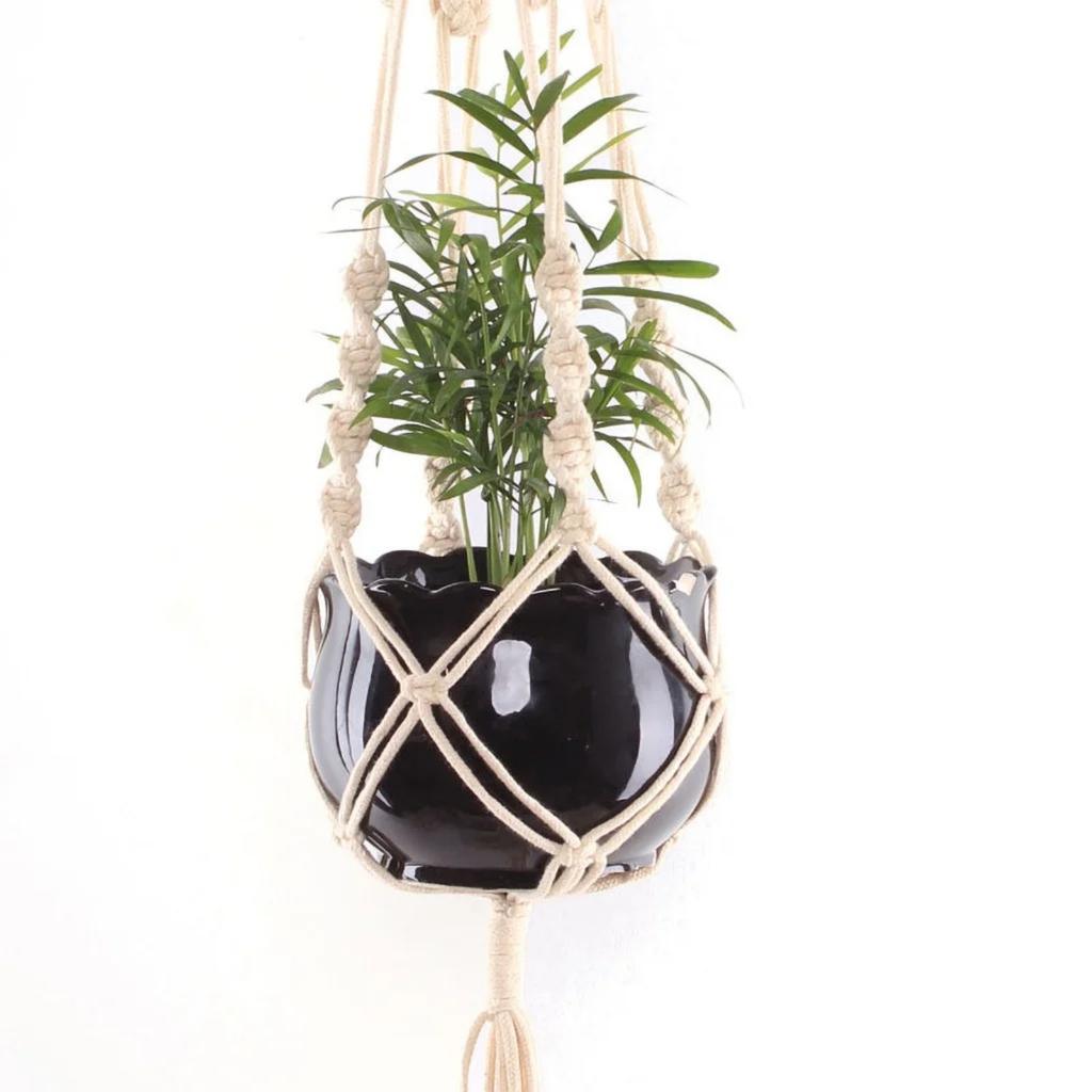 Macrame Plant Hangers Hanging Basket Hanging Plant Holder Bohemian Decor Plant