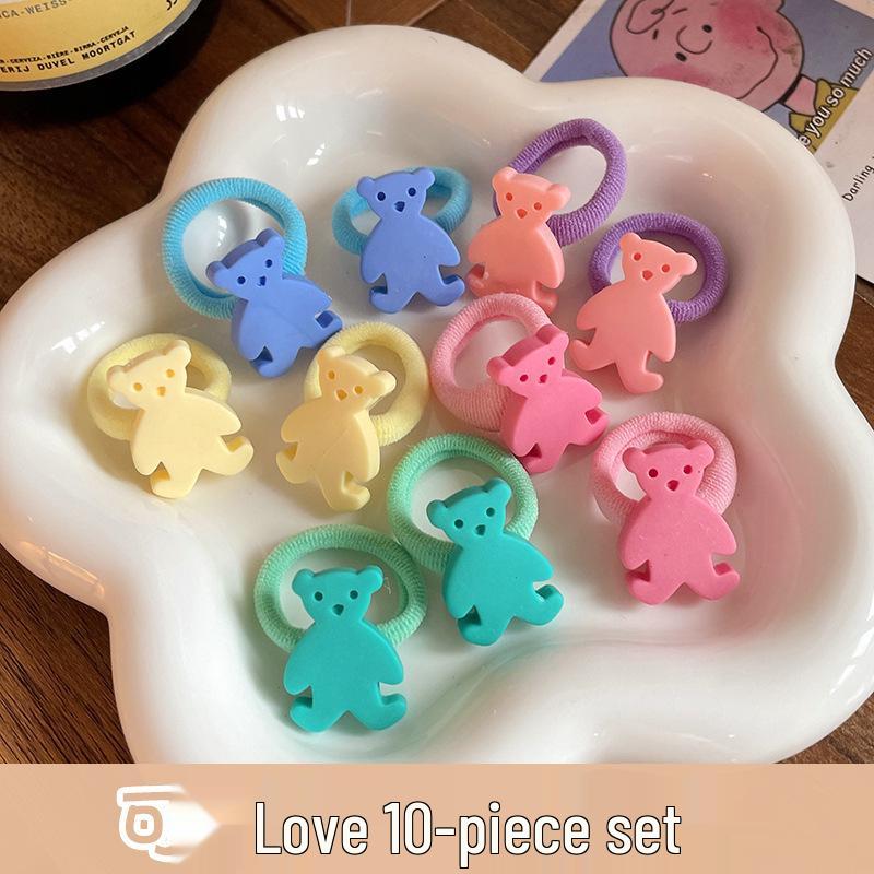 Soft Cartoon Elastic Hair Ties for Kids - Gentle, Non-Pulling Rubber Bands