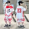 Boys' Summer Set 2026 New Zhongda Children's Quick drying Basketball Clothes Girls' Sports Clothes Kindergarten Performance Clothes