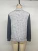 Bai Fen Zhi Yi 2025 Autumn Cross-border Trendy Stand Collar Color Block Button-up Hoodie