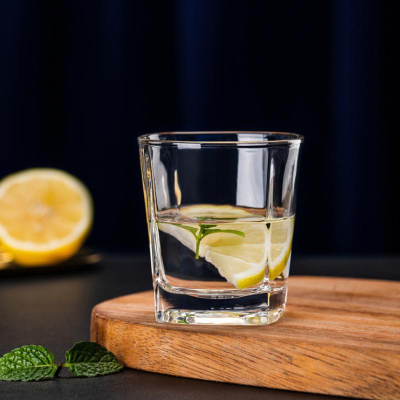 210ml 6pcs Set Classic Thickened Glass Cup Transparent Drinking Utensils Chinese Style Wine Glass Whiskey Beer Cocktail Glasses