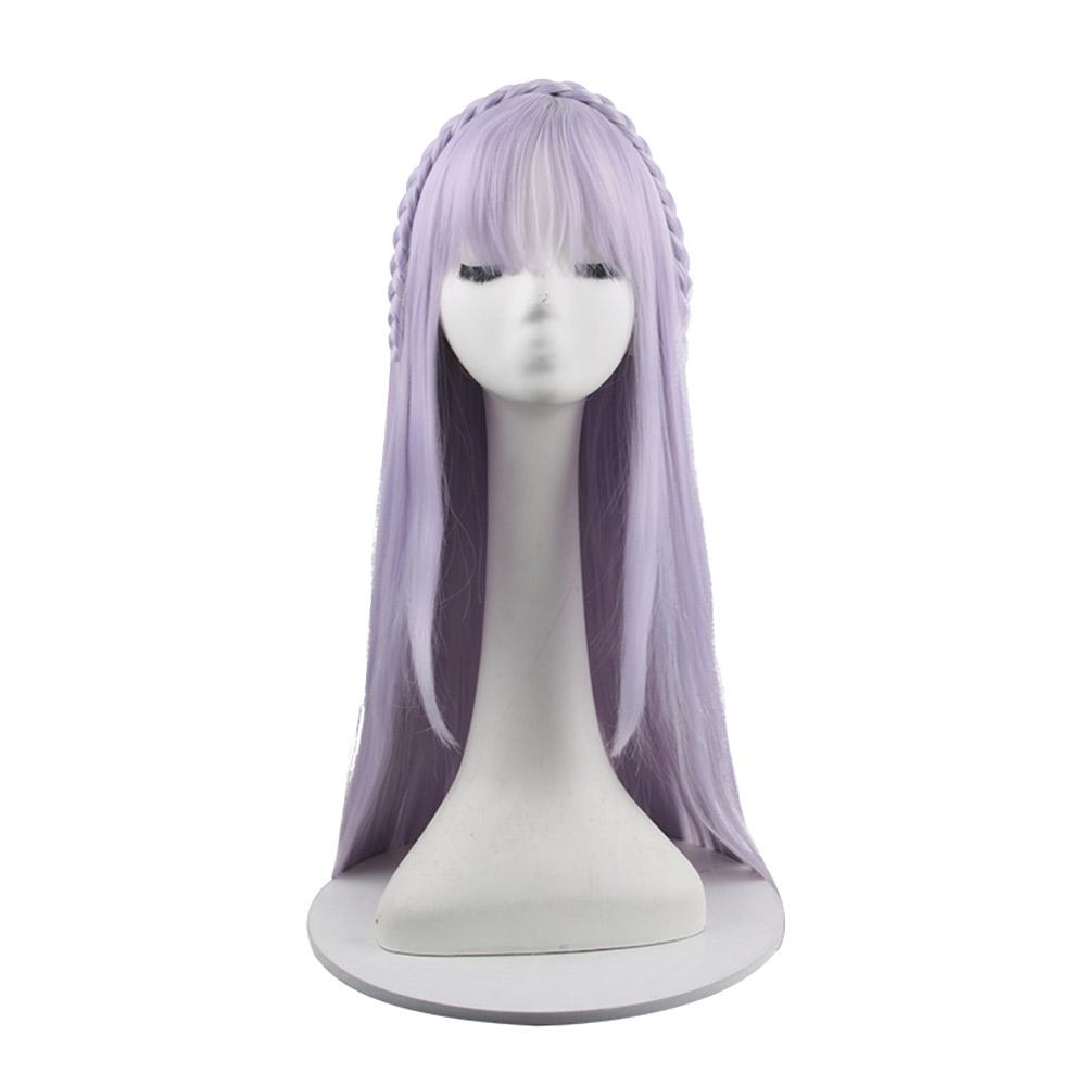 Re Zero Starting Life in Another World Emilia Cosplay Wig One Meter Long Braid Anime Costume Wig Silver Blue Hair Female