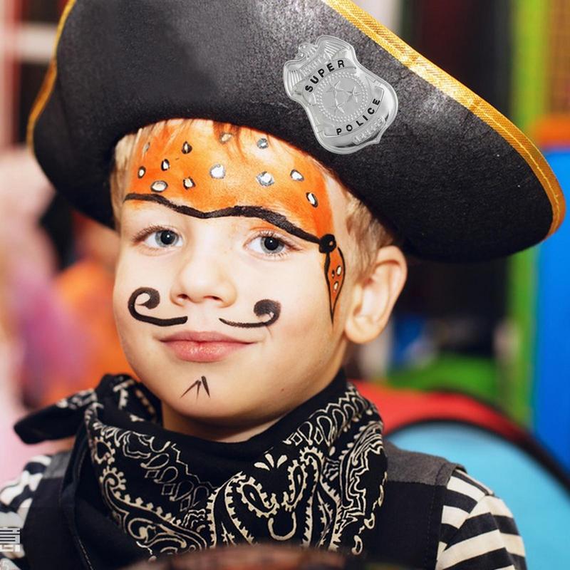 Cop Badges For Kids Role Play Policeman Brooch Halloween Cop Cosplay Costume Accessory For Kids Boys Girls Pretend Play Clothes China Mainland