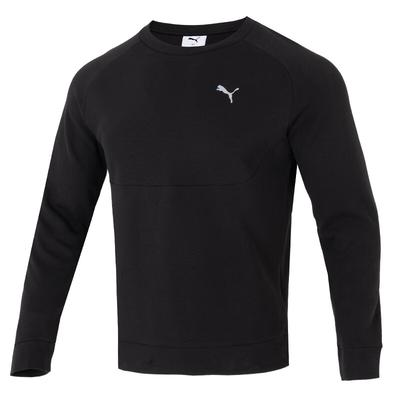 Loose Fit Round Neck Casual Long Sleeve Sweatshirt Men Tops Black 687551-01