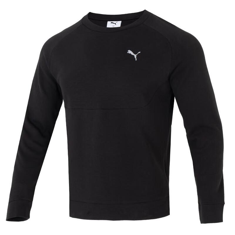 

Puma Loose Fit Round Neck Casual Long Sleeve Sweatshirt Men tops Black 687551-01 S