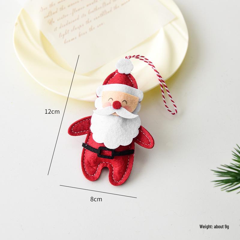 NUCHI Christmas Tree Santa Snowman Bow Pendant Decoration