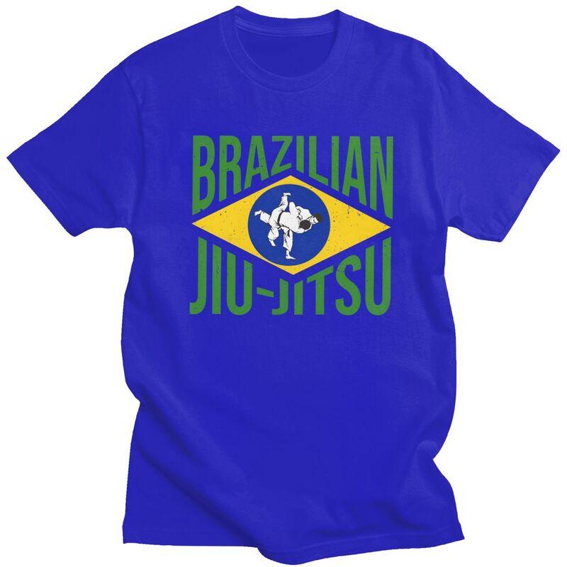 Custom Brazilian Jiu Jitsu BJJ Martial Art T Shirt Men Short Sleeves 100 Cotton Tshirt Casual Tee Tops Streetwear Tshirt