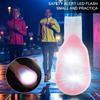 Silicone Gel Night Cycling Running Backpack   Warning LED Flash Light Lamp(red)