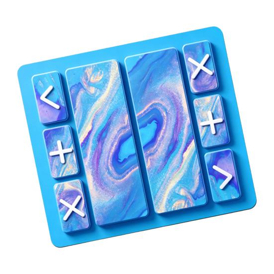 Game Night Essentials Fidget Trading Board Mat, Non-Slip Rubber 18" x 16" Portable with Markers Accept Add Reject for Toys Party Supplies
