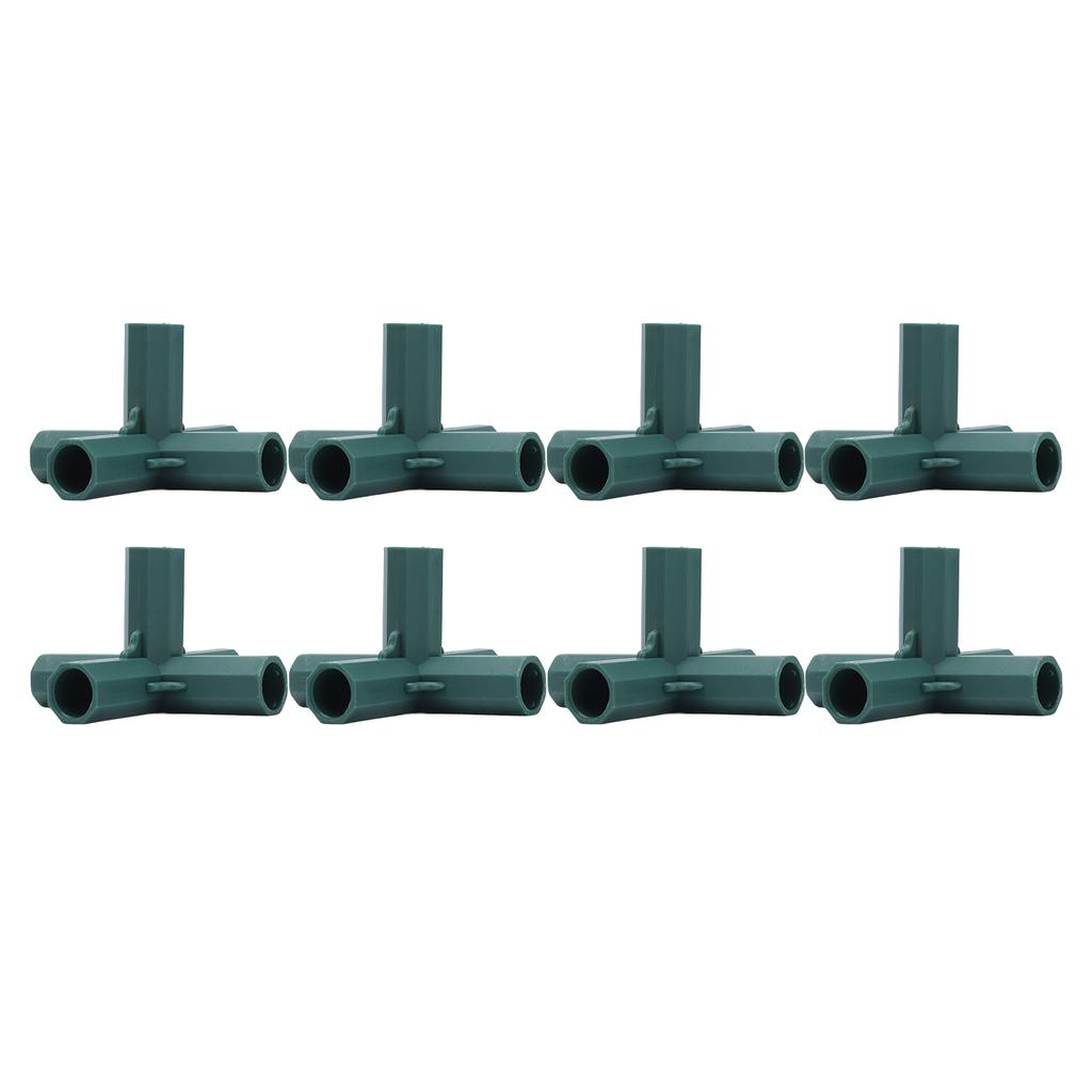 8PCS Plant Support Joint 5 Way Garden Stake Joint Plastic Plant Stake Connector for Greenhouse