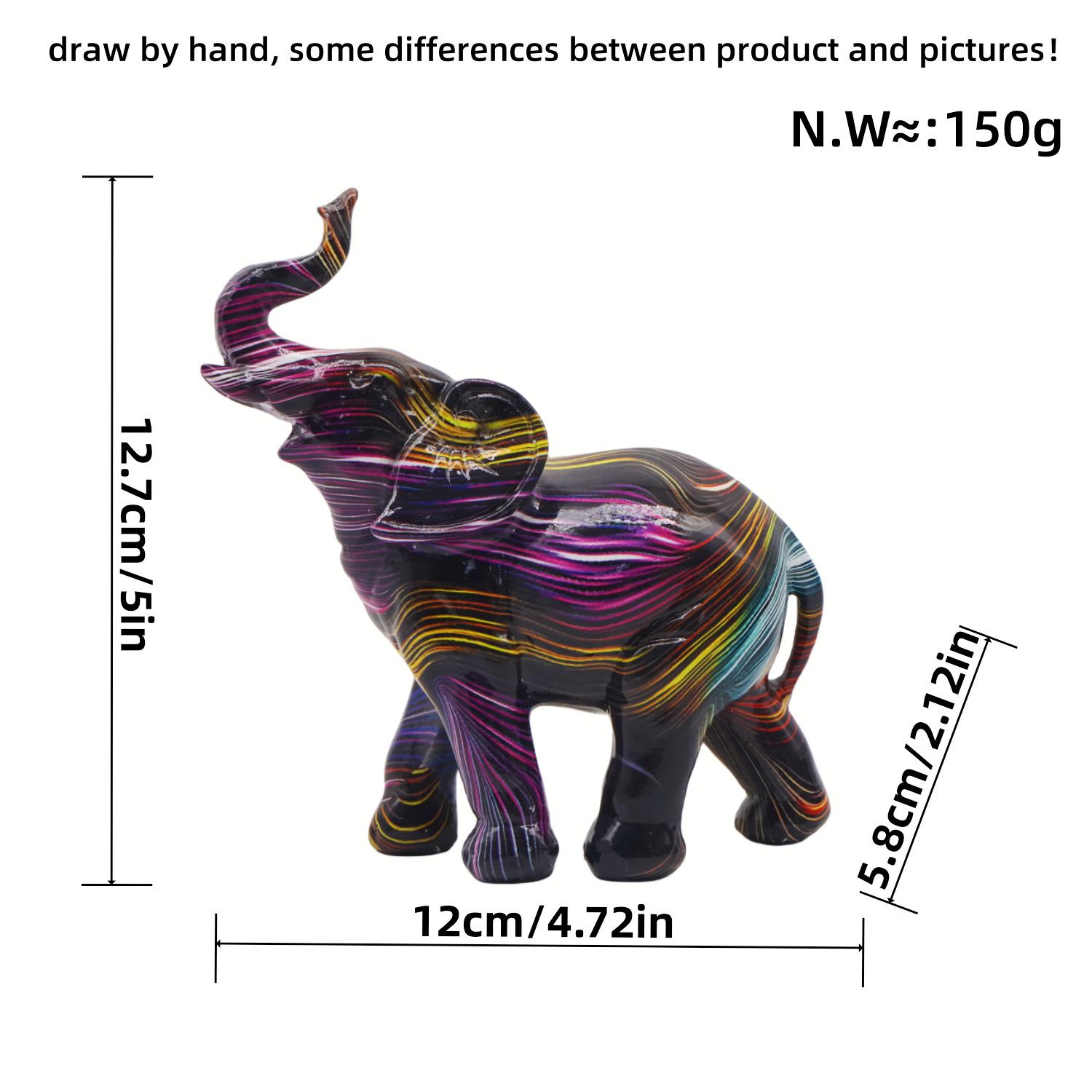 

Creative Design Size and Size Elephant Ornament Home Living Room Wine Cabinet Work Decoration Art Resin Craft Durable