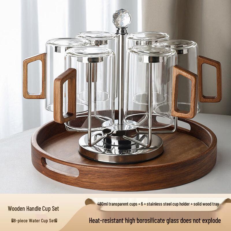 ZISIZ High-End Glass Water Cup Set