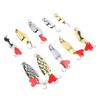 Bright Colors Spinner Fishing Lures Set Hard Fishing Lure Kit Durable Spoon Lures Kit For Bass