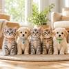 12pcs Bell-Equipped Kitten Collars Multicolor Pet ID Bands Portable Bell Collars  Pet Supplies