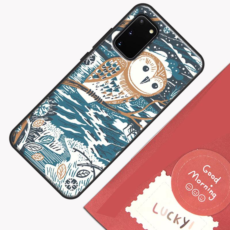 Süße Eule Cartoon Handyhülle Für Samsung Galaxy S23 S26 Ultra S20 S21 S22 S24 S25 Plus S10 S25 FE Hülle Schale