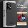 Magsafe Leather Case for Motorola Moto G85 S50 Neo 5G Car Magnetic Holder Wireless Charging Silicone Hard Phone Cover XT2427