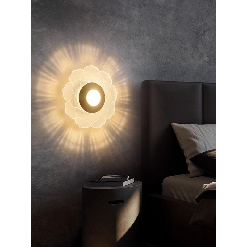 2024 new flower-shaped ceiling lamp corridor aisle porch balcony lights modern bedroom cloakroom simple creative round lighting