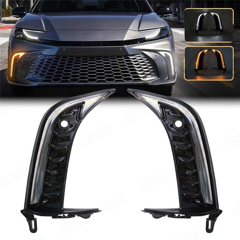 A16P-LED DRL Daytime Running Light For Toyota Camry SE XSE 2024 2025 Car Headlights Front Bumper Fog Lamp Assembly Day Lamp
