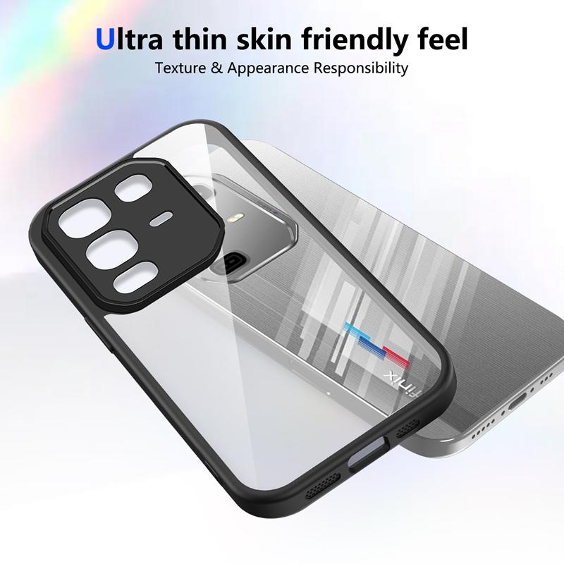 Transparent Silicone Case For Infinix Note 50 40 Pro Note50 note40 Pro Plus 40S 40X 50X 4G PC Back TPU Bumper Shockproof Cover