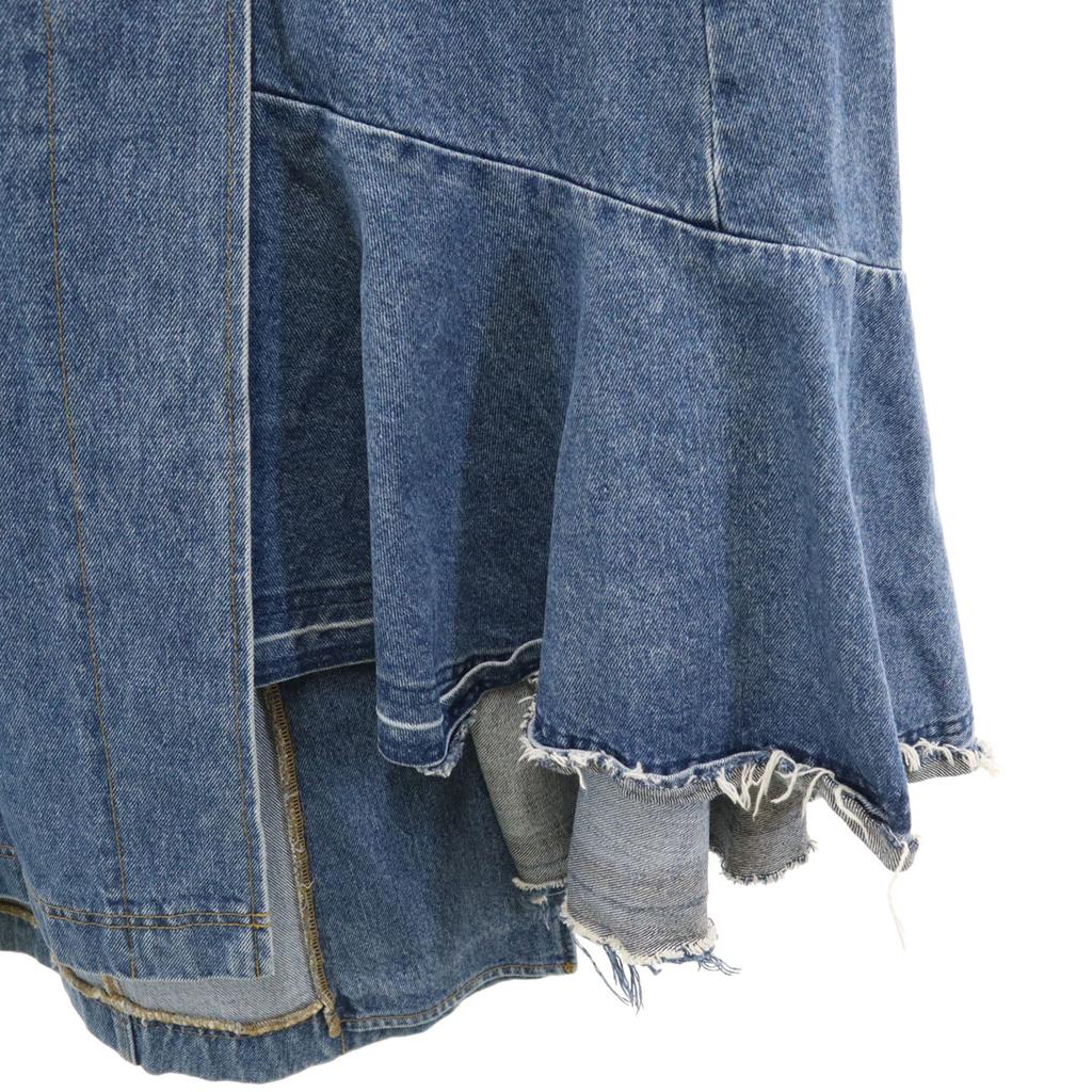 AULA Long length Ashime Denim skirt 1 Wash blue Women Used