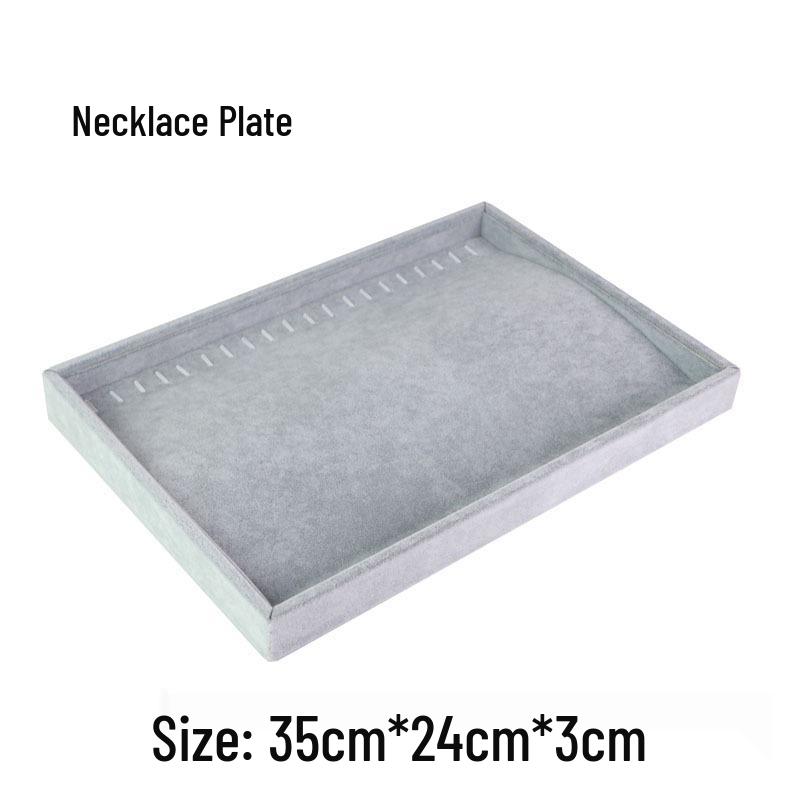 Zestaw biżuterii z lodowego aksamitu: Taca, Rama, Manekin, Przechowywanie naszyjników i bransoletek