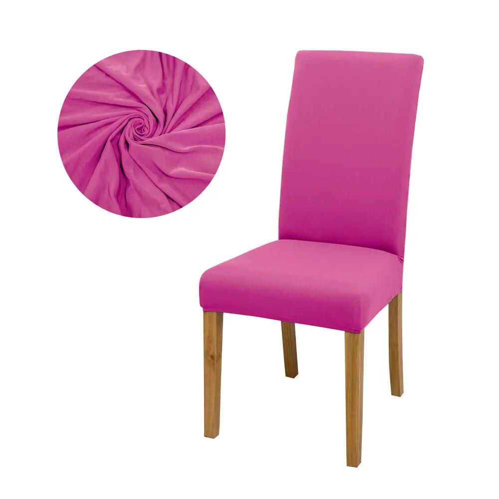 Solid Colors Chair Cover Dining Room Chair Seat Restaurant Weddings Banquet Hotel Elastic Flexible Stretch Spandex Chair Cover