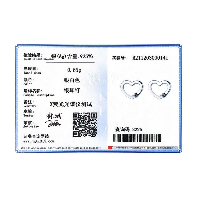 Modian New Summer 925 Silver Simple Hearts Clear CZ Stud Earrings Fashion Rose Gold Ear For Women Fine Jewelry