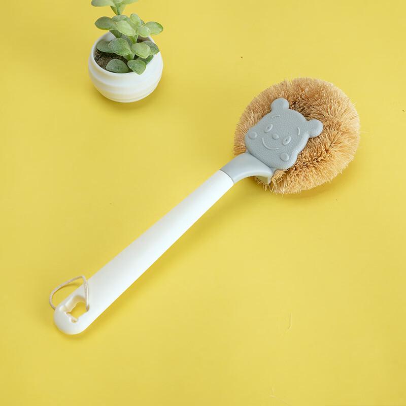Qianxing Coconut Fiber Long Handle Pot Brush