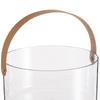 Portable Fruit Basket Clear Fruit Serving Bowl Multipurpose Plastic Organizer with Handle for