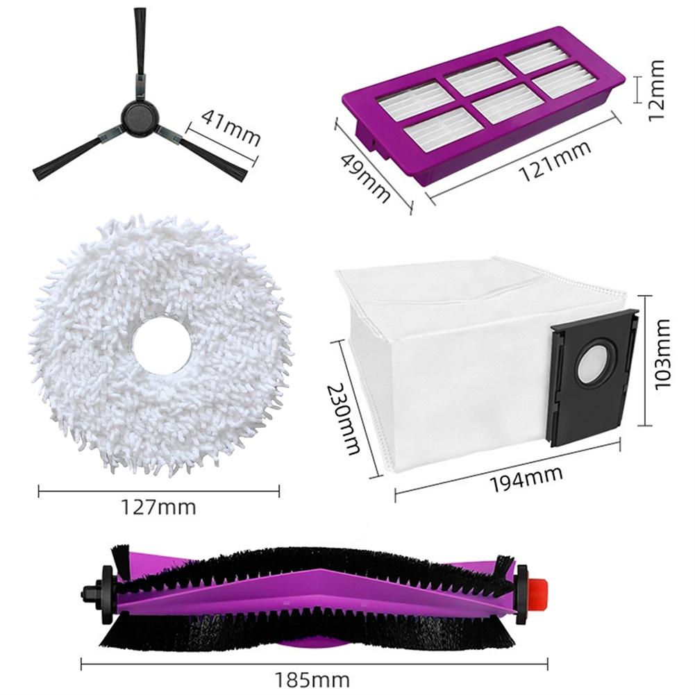 Main Side Brush Filter Mop Cloth Bag Kit For EUREKA V15 Pro For EUREKA J15 Vacuum Cleaner Accessories Replacement Parts