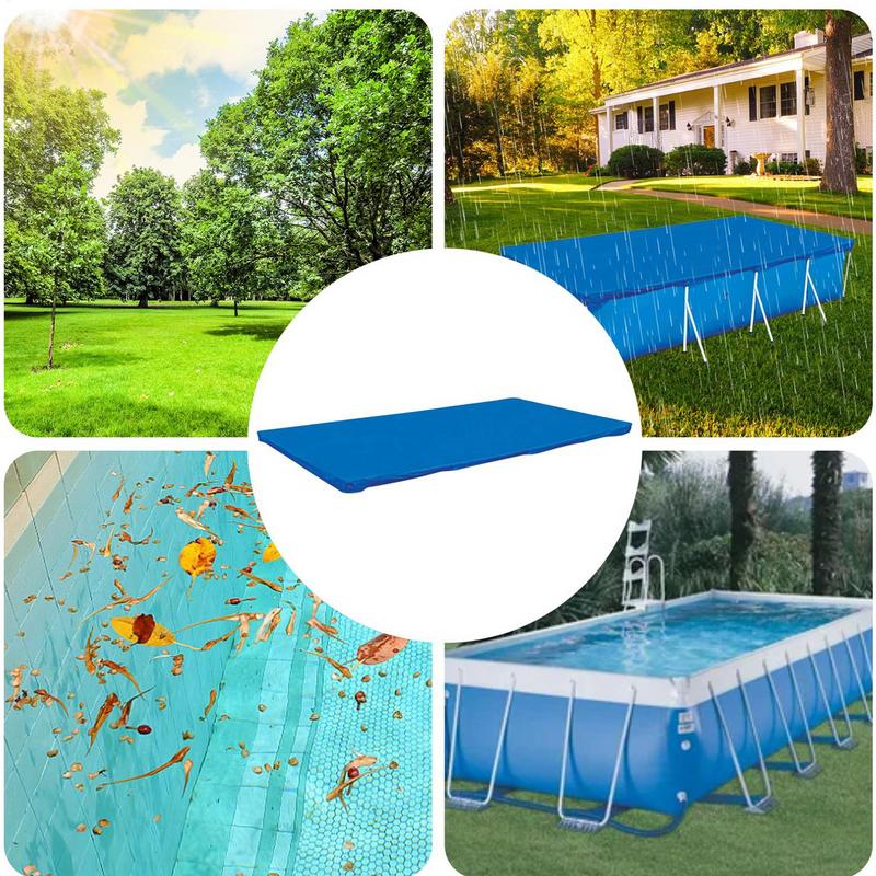 Ground Pool Cover UV-Resistant Weatherproof Covers For Pools Wear-Resistant Reusable Protector Swimming Pool Cover 400X211CM