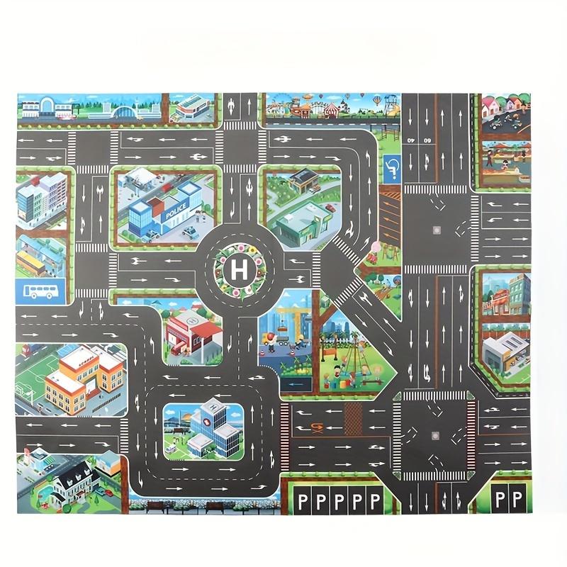 

Популярная карта игровой сцены Новая карта сцены городского дорожного движения Игровой коврик Водонепроницаемый коврик Тема города Игровой коврик Тема Карта маршрута движения 130CM*100CM