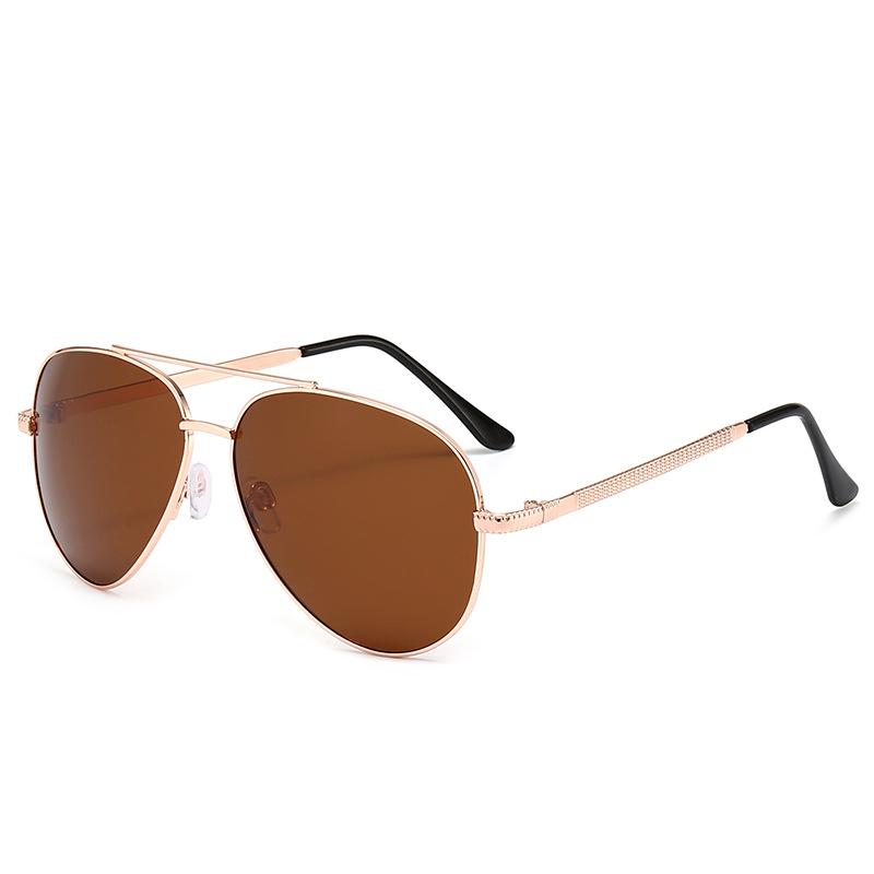 Metal Polarized Sunglasses Men'S Large-Frame Glasses Driving Sunshade Sunscreen Black Sunglasses Factory