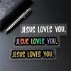 1pc JESUS LOVES YOU Motocycle Stickers Waterproof for DIY Fairings Helmets Fuel Tanks Car Trunk Windows Scooters Vinyl Decals