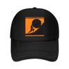 Mythological Figure Pushing Boulder In Orange - Themed Art Mesh Baseball Cap