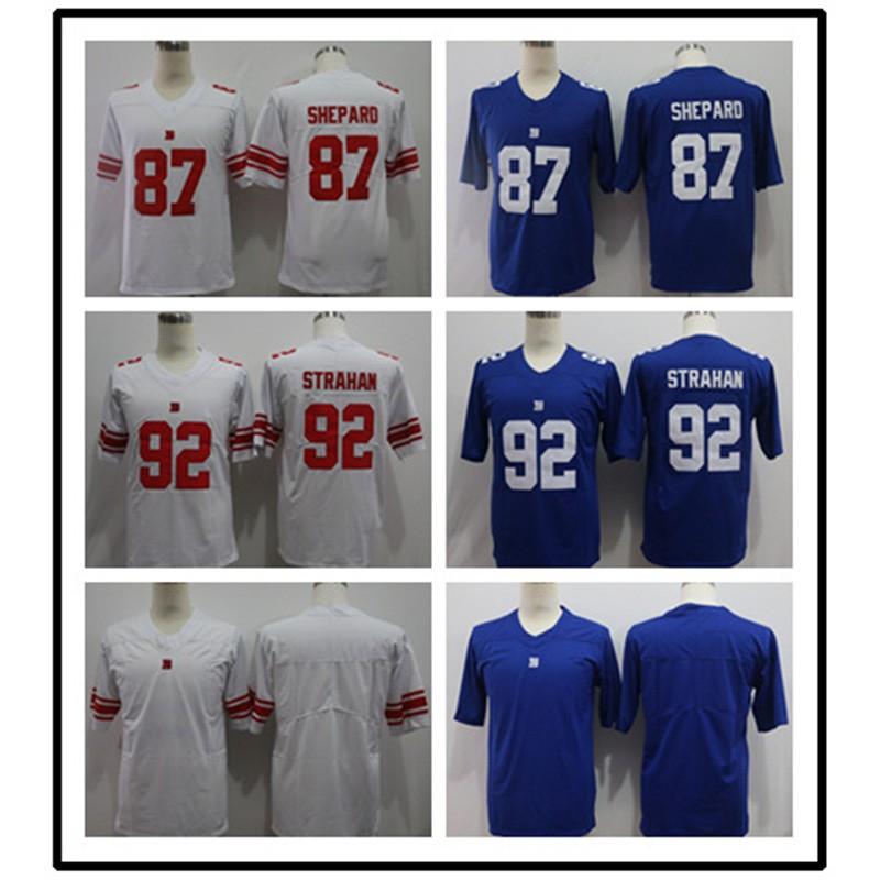NFL New York Giants Custom Jersey Barkley 26 Jones 8 Manning 10 Mens Football Uniform Fans Sports Enthusiasts
