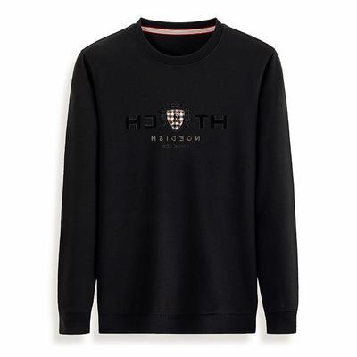 Autumn New Sweater Men's Round Neck Young and Middle-Aged Simple Leisure Pullover Men's Long-Sleeved Men's Shirt