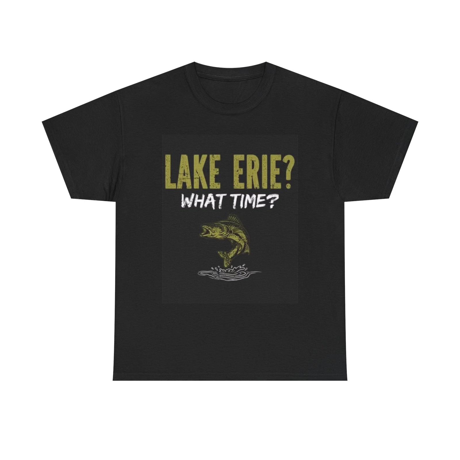 Men s and Women s T-shirts lake Erie Fishing TEE M