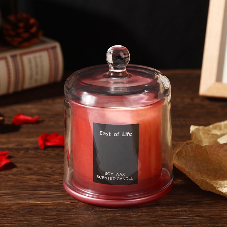 

1 шт. Ароматерапевтическая свеча, бездымная свеча из соевого воска ручной работы в стеклянном стакане в форме золотого колокольчика с ароматом древесной розы, декоративная свеча для свадьбы