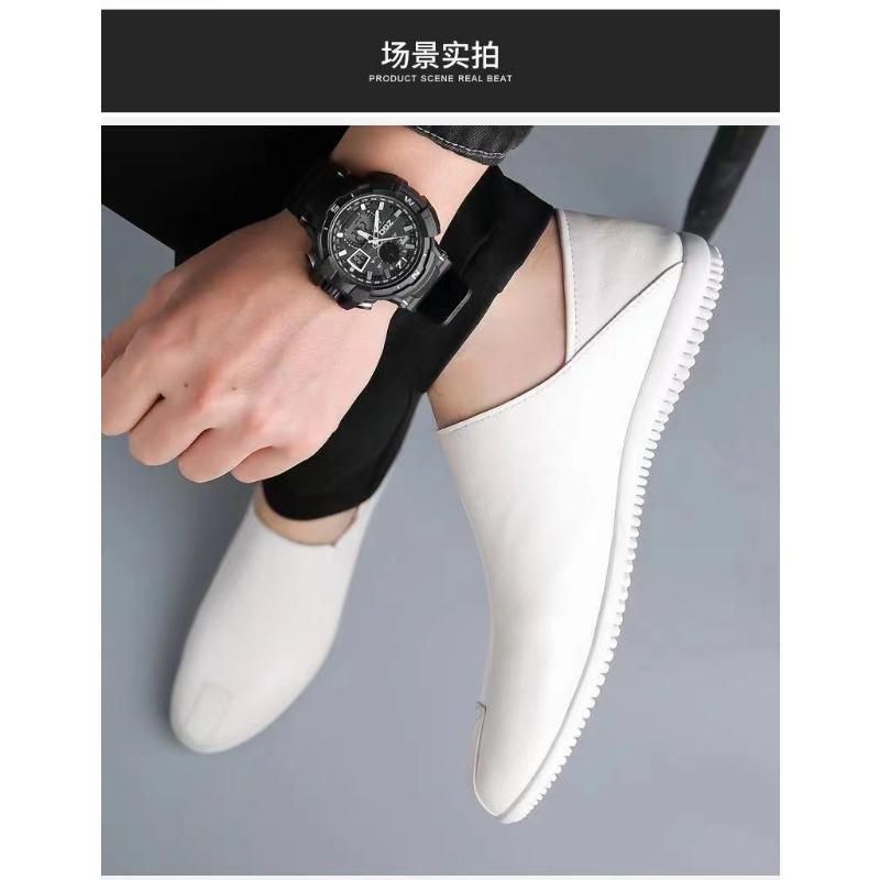 Men S Breathable Slip On Driver Shoes Soft Sole Business Casual Loafers Black