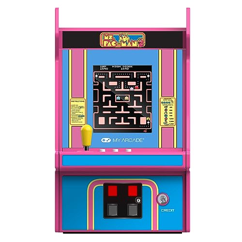 My Arcade Kawaii Ms. Pac-Man Micro Player Pro 6,75 Zoll, Retro-Spiel, Niedlich, Kleine Arcade